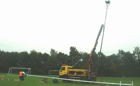 Plaatsing nieuwe lichtinstallatie / 10 oktober 2003 / foto 3
