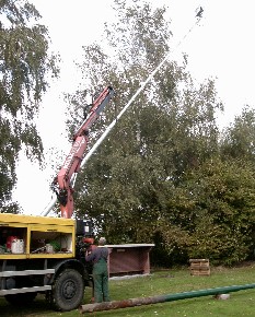 Plaatsing nieuwe lichtinstallatie / 10 oktober 2003 / foto 7