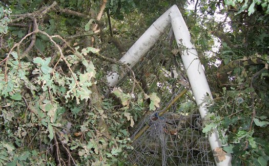 Stormschade bij VV Gassel / 13 juli 2010 / foto 6