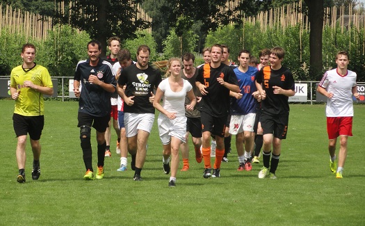 De eerste training voor de selectie en A1 van 2014-2015