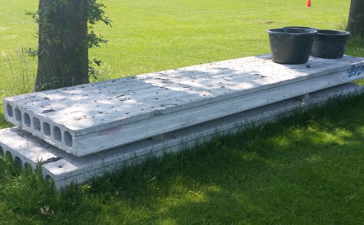 Nieuwe dug-outs hoofdveld / juni - juli 2016 / foto 5